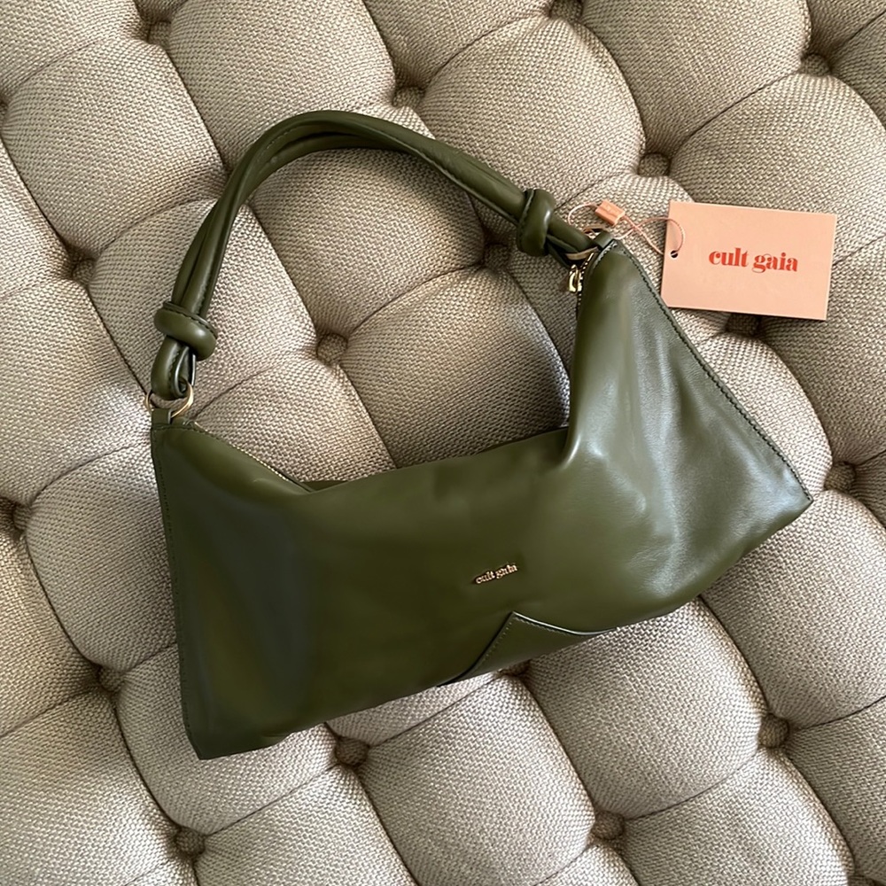 Cult Gaia Hera Mini Shoulder Bag Olive Brand new
